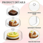 3 Pcs Clear Cake Dome Cover Acrylic Cake Stand Cover, Clear in Clear, alternate view 4