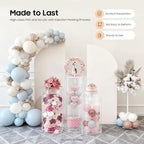 3 Pcs Cylinder Pedestal Stands Wedding Round Cylinder with 3 Size S+M+L, Cake Display Stand Set for Weddings, alternate view