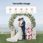 3 Pcs Cylinder Pedestal Stands Wedding Round Cylinder with 3 Size S+M+L, Cake Display Stand Set for Weddings, alternate view