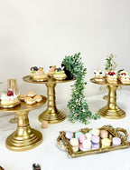 3 Pcs Gold Cake Stand Set Round Plastic Cupcake Stand Holder Dessert Table Display Set, Dessert Serving Platter, alternate