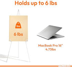 3 Pcs Lightweight Easel Stand, 66 Inch, White, with Portable Bags in White, alternate view 4