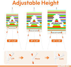 3 Pcs Lightweight Easel Stand, 66 Inch, White, with Portable Bags in White, alternate view 5