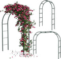 3 Pcs Metal Garden Arch Trellis Wedding Arches Pergola Arbor 7.9 Ft, Two Way Assemble, Durable Wedding Trellis