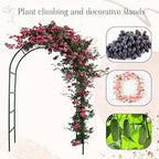 3 Pcs Metal Garden Arch Trellis Wedding Arches Pergola Arbor 7.9 Ft, Two Way Assemble, Durable Wedding Trellis, alternate