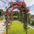 3 Pcs Metal Garden Arch Trellis Wedding Arches Pergola Arbor 7.9 Ft, Two Way Assemble, Durable Wedding Trellis, alternate