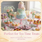 3 Pcs Pink Cake Stand Set Metal Round Pedestal Dessert Pie Pizza Display Stands 8" 10" 12" Serving Tray, alternate view 5