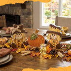 3 Pcs Rustic Fall Scarecrow Decorations Farm Pumpkin Friends Set, alternate view 6