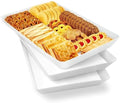 3 pcs Serving Tray for Entertaining, Serving Platters for Fruit, Cookies, Dessert, Snacks, Reusable Plastic