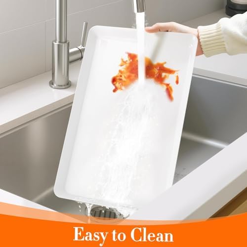 3 pcs Serving Tray for Entertaining, Serving Platters for Fruit, Cookies, Dessert, Snacks, Reusable Plastic, alternate view 5