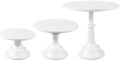 3 Pcs White Cake Stand, Dessert Display Table with Base in White
