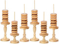 3 Pcs Wooden Donut Stand for Dessert Table 19.5"/17"/14.6" Farmhouse Unfinished Wood Donut Holder Display