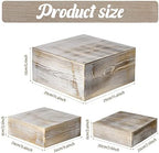 3 Pcs Wooden Risers for Display Square Cake Stand in Whitewashed, alternate view 3
