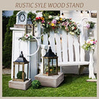 3 Pcs Wooden Risers for Display Square Cake Stand in Whitewashed, alternate view 5