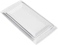 3-Piece Porcelain Serving Platters, Oven Safe, for Entertaining, Appetizer, Dinner, Dessert, 12.75 inch, 11