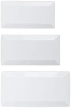3-Piece Porcelain Serving Platters, Oven Safe, for Entertaining, Appetizer, Dinner, Dessert, 12.75 inch, 11, alternate view 2