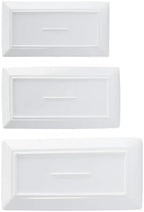 3-Piece Porcelain Serving Platters, Oven Safe, for Entertaining, Appetizer, Dinner, Dessert, 12.75 inch, 11, alternate view 3