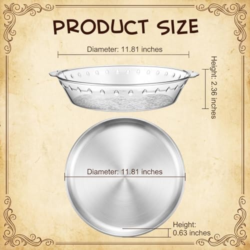 3-Piece Set 11.8 Inch Chilled Serving Tray with Compartments in 11.81 inches in diameter in Natural, alternate view 2
