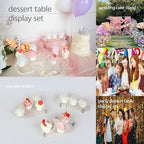 3-Piece Water Ripple Acrylic Cupcake Display Stand Set in Clear, alternate view 4