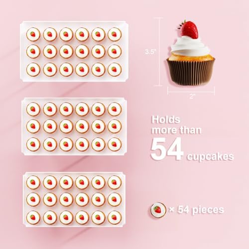 3 Pieces Cupcake Stand Holder, White Acrylic Dessert Table Display Set with Iron Support Legs for Birthday Candy, alternate