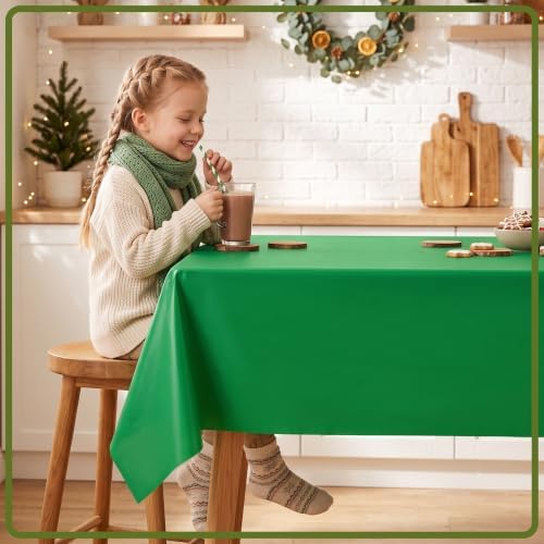 3 Roll 100FT x 54IN Christmas Plastic Tablecloth Roll with Slide Cutter Box, alternate view 6