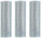 3 Roll Silver Deco Mesh Ribbon for Christmas Wreath Making Supplies