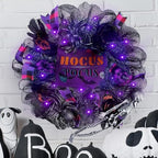 3 Rolls Black Deco Mesh Ribbon for Halloween Wreath Making Supplies, alternate view 4