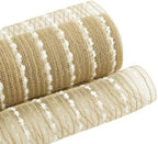 3 Rolls Jute Snowball Deco Mesh Ribbon for Wreath Making Supplies, alternate view 3