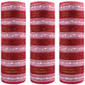 3 Rolls Snowball Red White Deco Mesh Ribbon for Christmas Wreaths