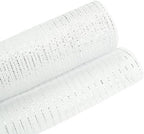3 Rolls White Purple Deco Mesh Ribbon for Wreath Making Supplies, alternate view 4