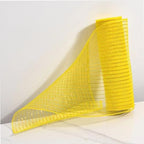3 Rolls Yellow Deco Mesh Ribbon for Easter Wreath Making Supplies in Yellow, alternate view 4