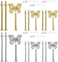 3 Sets 3-Tier Cupcake Stand Hardware Fittings, Zinc Alloy Cake Plate Stands Handle Fittings, Metal Cake Stand