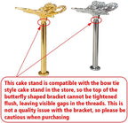 3 Sets 3-Tier Cupcake Stand Hardware Fittings, Zinc Alloy Cake Plate Stands Handle Fittings, Metal Cake Stand, alternate view