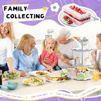 3 Sets 3-Tier Cupcake Stand Hardware Fittings, Zinc Alloy Cake Plate Stands Handle Fittings, Metal Cake Stand, alternate view