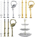 3 Sets 3 Tier Cupcake Stand Hardware Handles, Zinc Alloy Cake Plate Stands Handle Fittings, Vintage Tray Stand