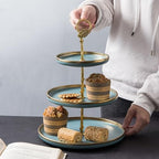 3 Sets 3 Tier Cupcake Stand Hardware Handles, Zinc Alloy Cake Plate Stands Handle Fittings, Vintage Tray Stand, alternate