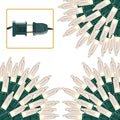 3 Sets Christmas Lights, 150 Count 33 FT Each Mini String Lights, Clear Green Wire Fairy Light, 120V UL