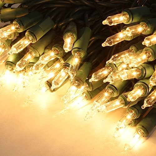 3 Sets Christmas Lights, 150 Count 33 FT Each Mini String Lights, Clear Green Wire Fairy Light, 120V UL, alternate view 2