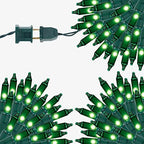 3 Sets Christmas Lights, 150 Count 33 FT Each Mini String Lights, Green Wire Fairy Lights, 120V UL Certified