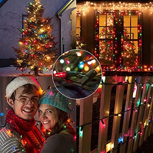 3 Sets Christmas Lights, 150 Count 33 FT Each Mini String Lights, Green Wire Fairy Lights, 120V UL Certified, alternate view
