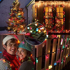 3 Sets Christmas Lights, 150 Count 33 FT Each Mini String Lights, Green Wire Fairy Lights, 120V UL Certified, alternate view