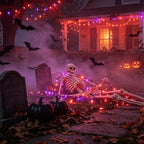 3 Sets Halloween Lights, 29ft 150 Count Black Wire Fairy Mini Lights, 120V UL Certified Incandescent Light, alternate view 4