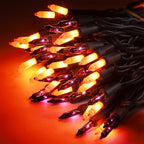3 Sets Halloween Lights, 29ft 150 Count Black Wire Fairy Mini Lights, 120V UL Certified Incandescent Light, alternate view 5