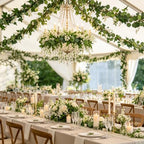 3 Strands Artificial Ivy Vines, Fake Ivy with Eucalyptus Garland, alternate view 2