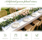 3 Strands Artificial Ivy Vines, Fake Ivy with Eucalyptus Garland, alternate view 4