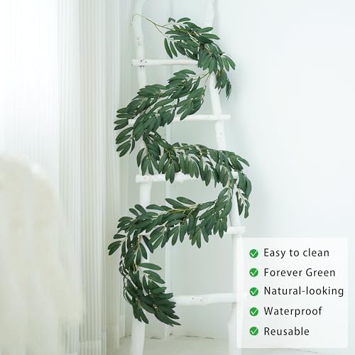 3 Strands Odorless Artificial Vines, 6.5FT Silk Ivy Garland, Fake Greenery Hanging Plants, Decoration for Party, alternate