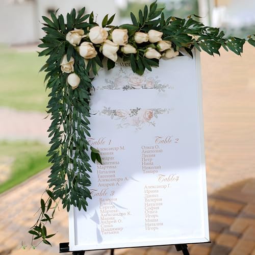 3 Strands Odorless Artificial Vines, 6.5FT Silk Ivy Garland, Fake Greenery Hanging Plants, Decoration for Party, alternate