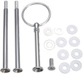 3 Tier 13" Cake Stand Fruit Heavy Plate Handle Fittings Round Hardware Rod Stand Holder in Silver