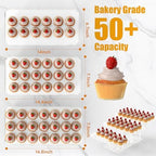 3 Tier Acrylic Cupcake Stand, Transparent Dessert Display in Transparent, alternate view 3