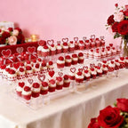 3 Tier Acrylic Cupcake Stand, Transparent Dessert Display in Transparent, alternate view 6