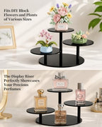 3-Tier Acrylic Display Riser for Lego Botanical, Figurine Stand, alternate view 4